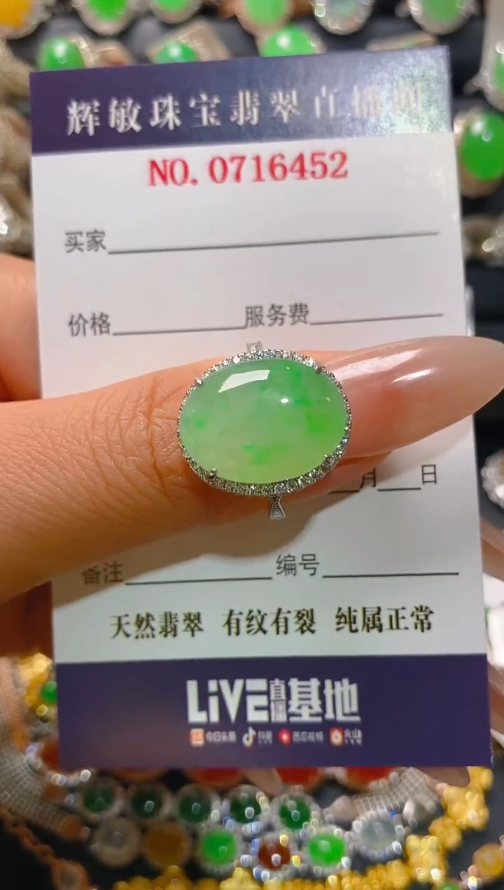 【闪购商品】翡翠耳饰银S925镶嵌天然A货翡翠1