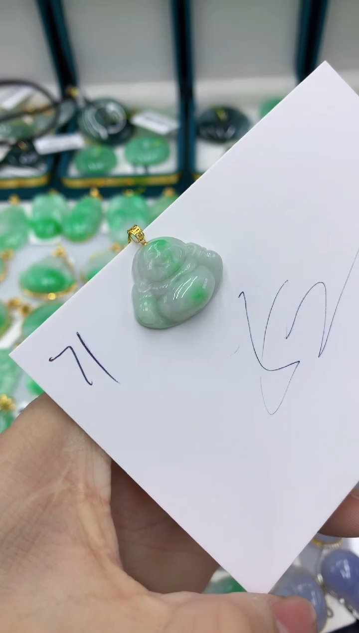 【闪购商品】翡翠颈饰18K金镶嵌号链接11111