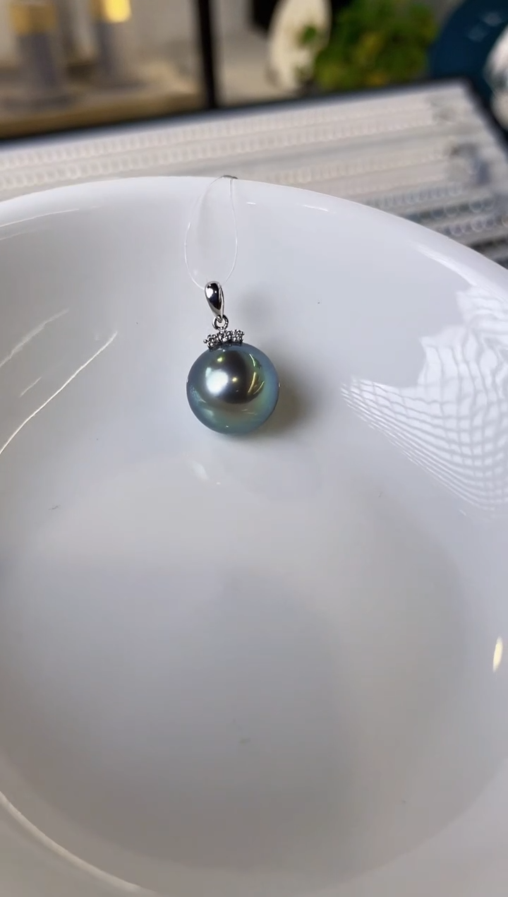 【闪购商品】海水珍珠吊坠(不含链)18K金镶嵌12-13海水珍珠吊坠