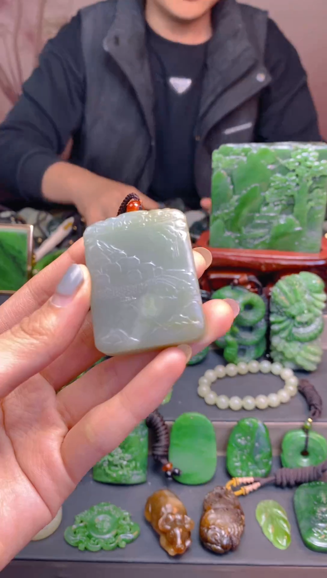 未镶嵌和田玉珠宝半成品1