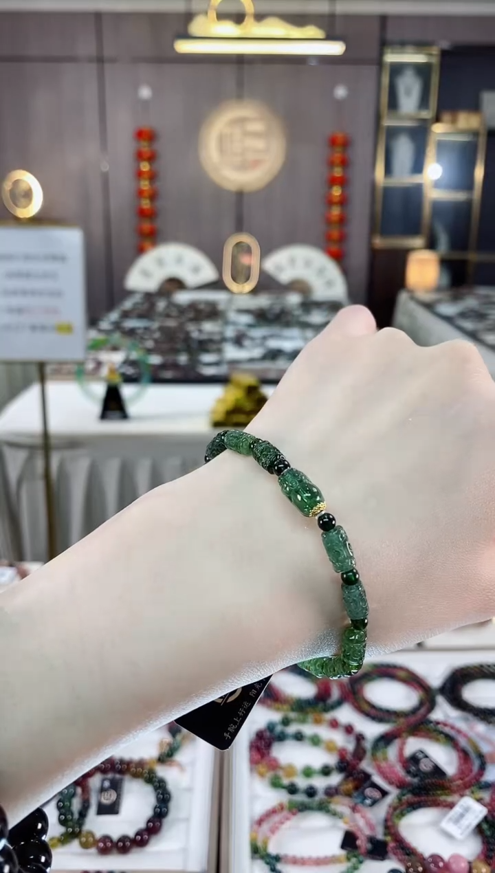 桶珠单圈手串未镶嵌碧玺一物一证dan