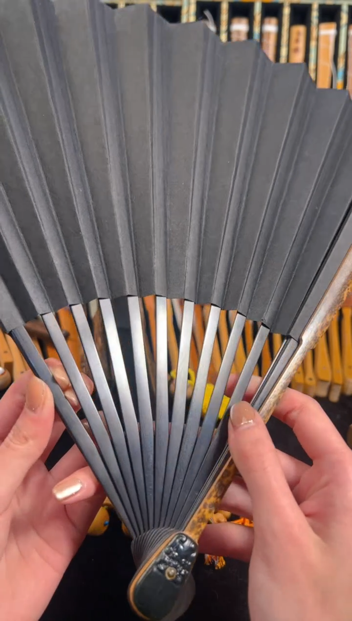 【闪购商品】扇子李昌义包袱头梅鹿折扇