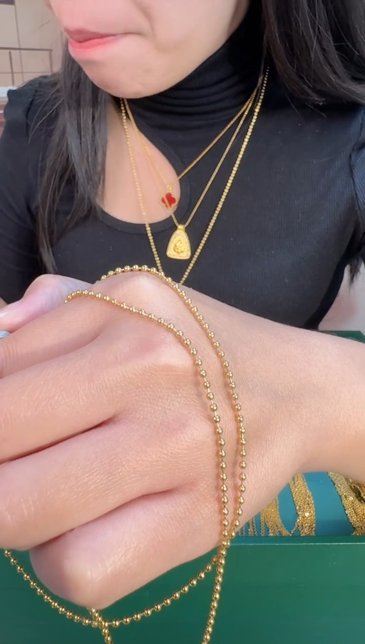 55长爱心抽拉光面珠珠 4.46 （附带礼盒包装）