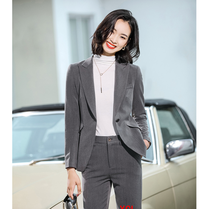 春季新款女士西装套装气质休闲修身商务职业面试通勤101