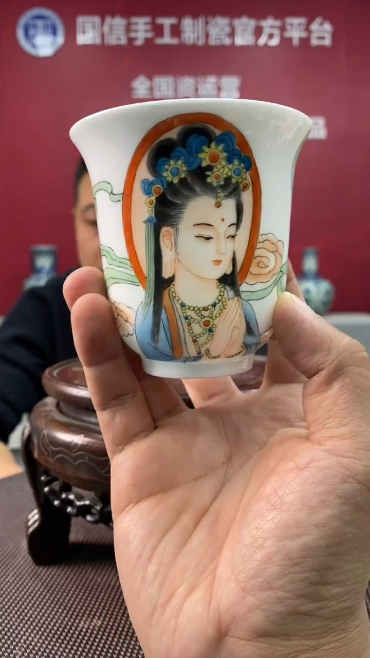 陶瓷b491景德镇瓷器一件