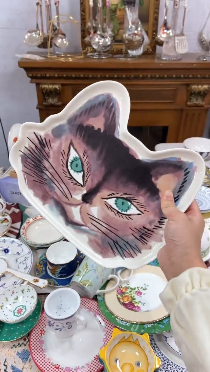 【闪购商品】瓷片陶瓷原单CC999餐具1个