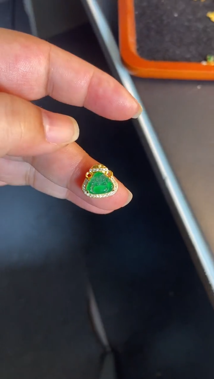 吊坠(不含链)银S925镶嵌翡翠1