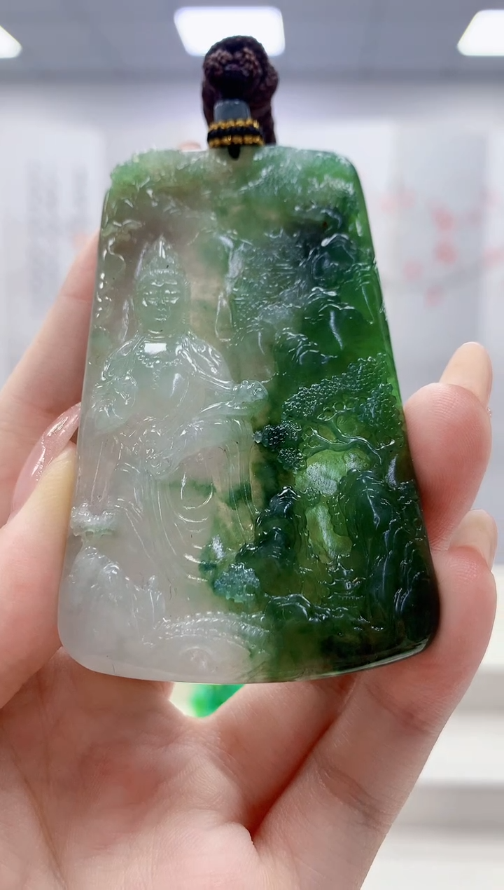 未镶嵌定制翡翠4829jw-毛货挂件85