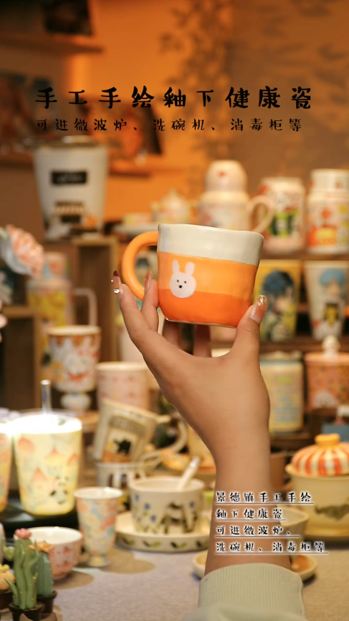 【闪购商品】杯景德镇高温釉下彩&A701