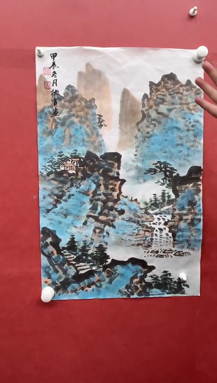 【闪购商品】绘画刘秋言-2.7平尺-山水-纸片