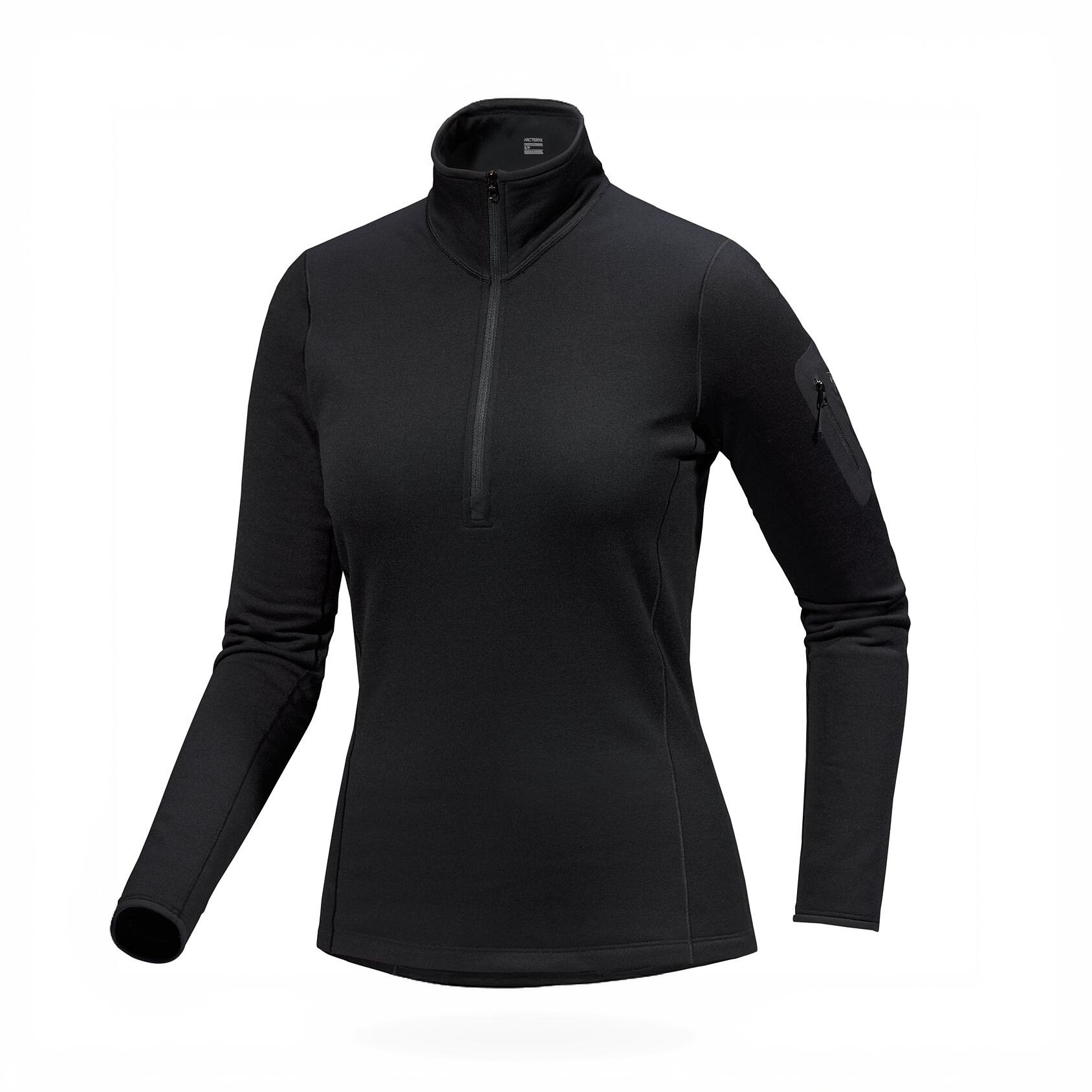 始祖鸟女款Kyanite Baselayer半拉链厚抓绒套头衫