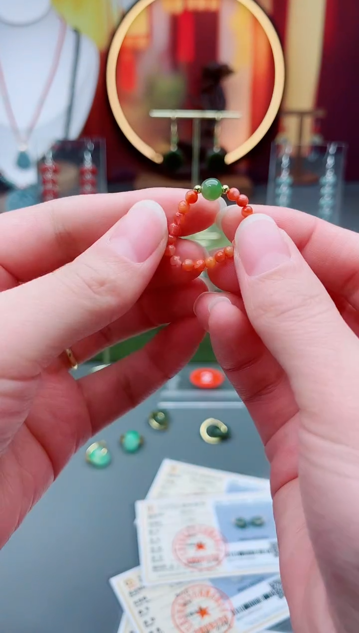 未镶嵌南红玛瑙戒指南红戒指