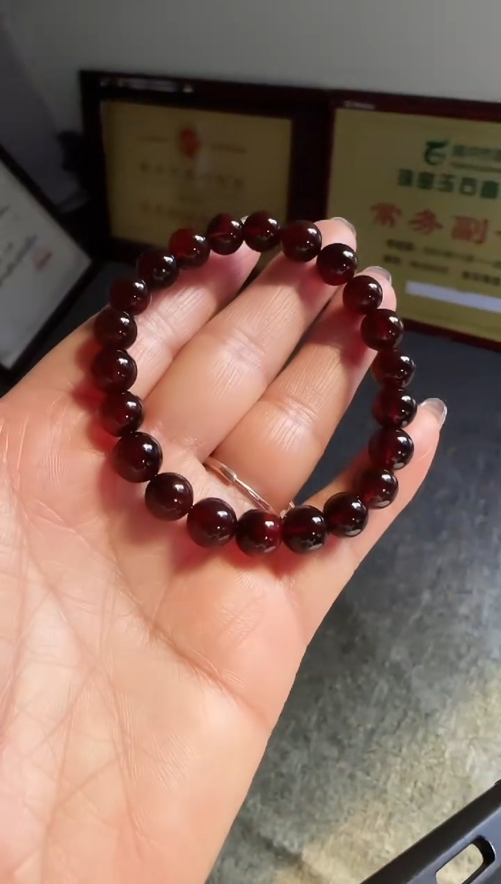 手串琥珀未镶嵌#41缅甸琥珀血珀手串8mm