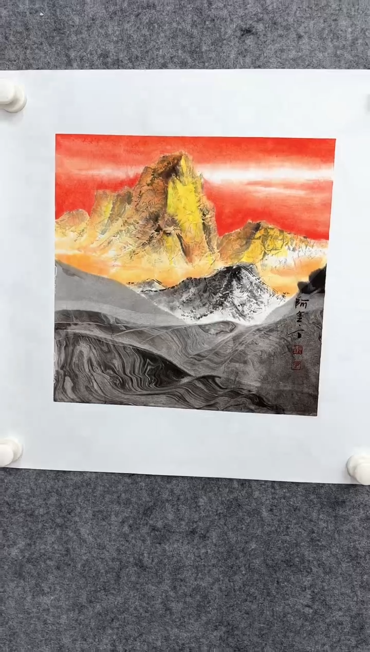 国画DH-阿里丁老师绘画作品