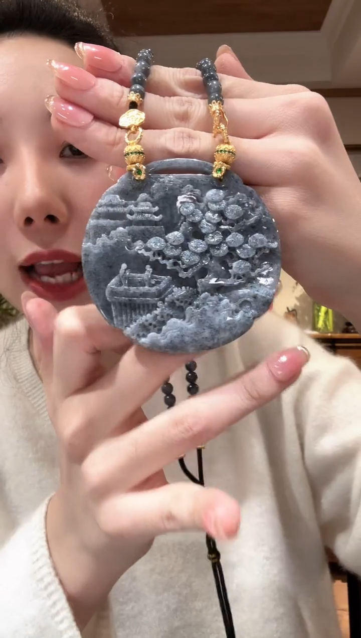 【闪购商品】翡翠颈饰未镶嵌国风