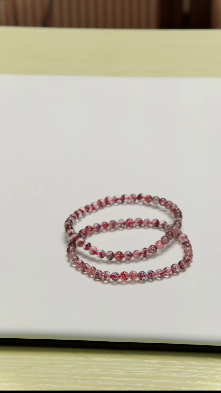 未镶嵌手串水晶超七金草莓手串  多样性发一
