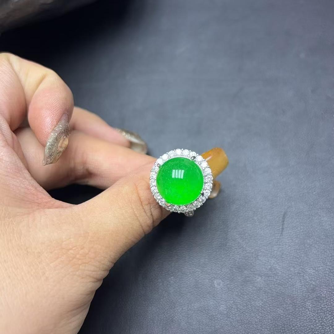 【收藏级轻奢时尚设计】正圆蛋面戒指A65