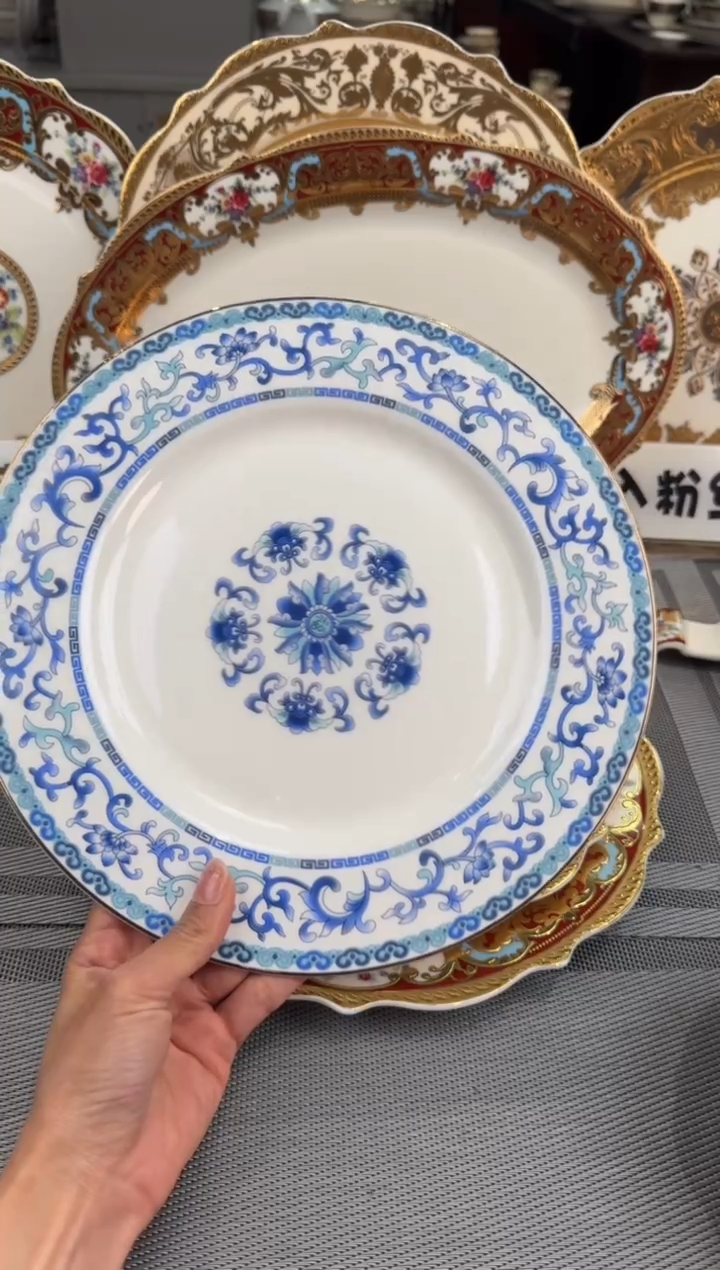 【闪购商品】瓷片10.5寸平盘  春节活动福利价