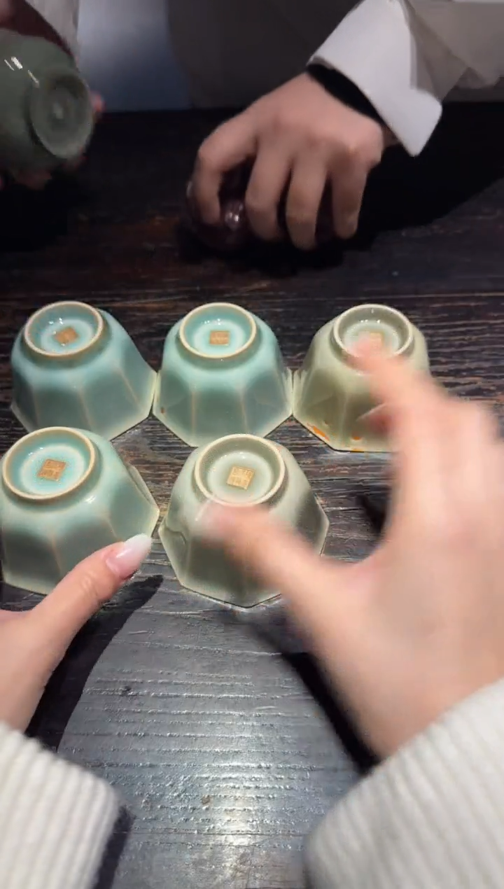 瓷陈燕波 龙窑 八方杯