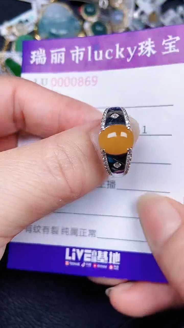 颈饰银S925镶嵌翡翠0869