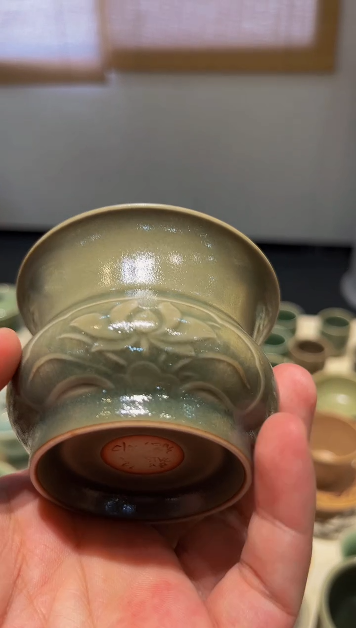 小渣斗·龙窑柴烧··德炜·一物一拍