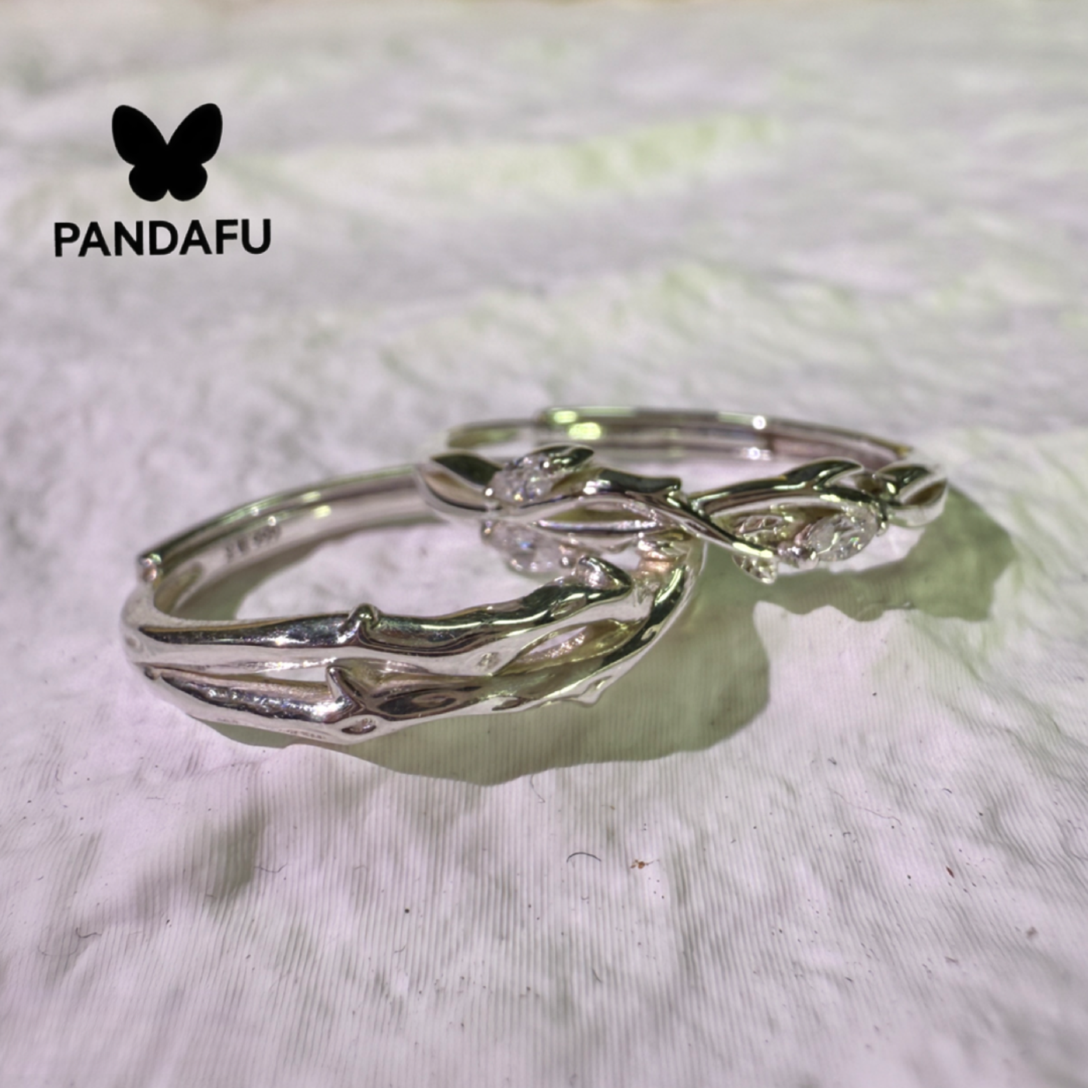 足银戒指 荆棘玫瑰银戒指气质时尚简约经典光面手工银色素圈情侣