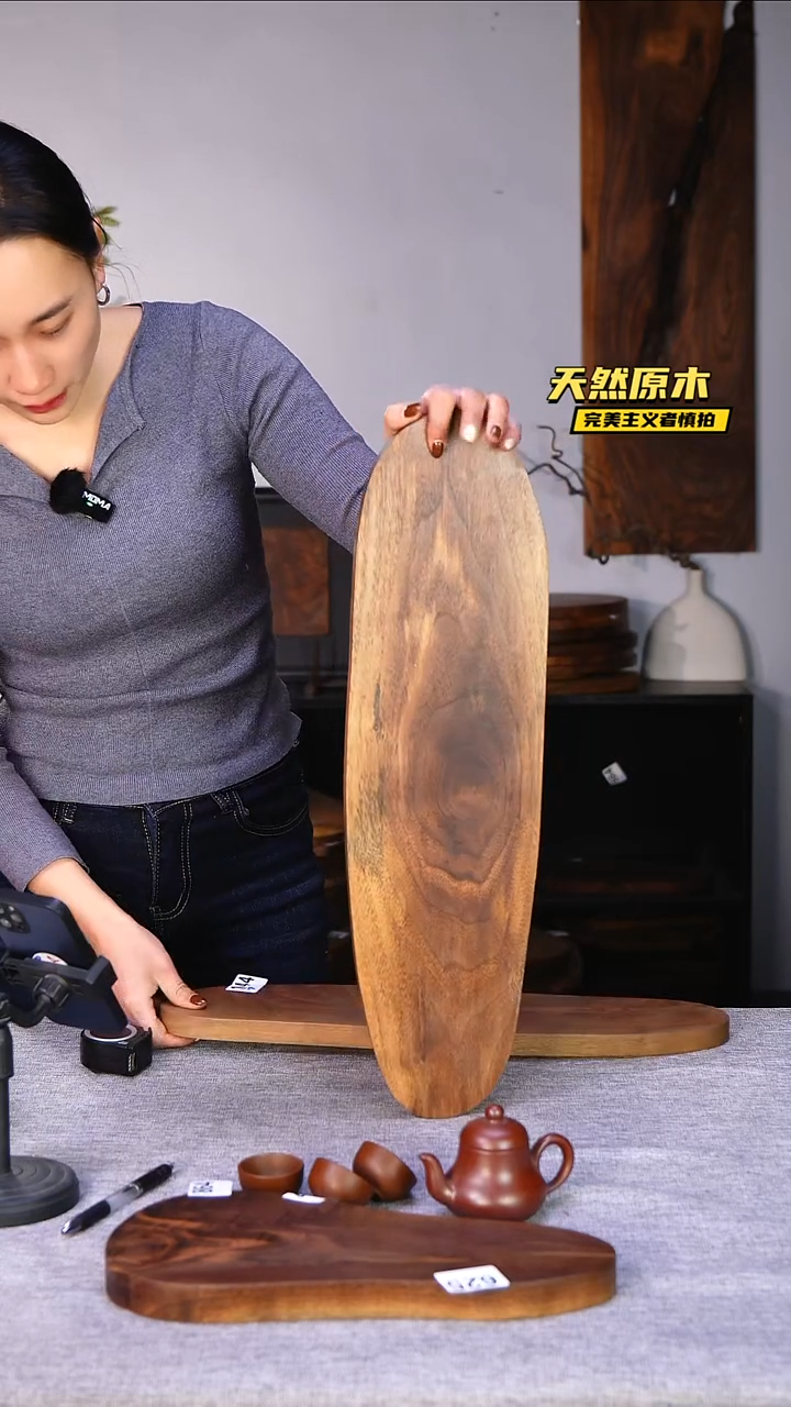 木北美黑胡桃原木.干裂疤结不属于商品质量问题完美主义者慎拍