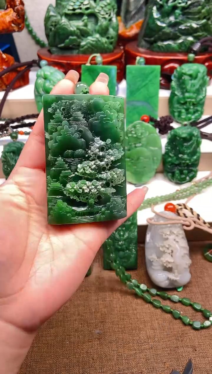 【闪购商品】和田玉未镶嵌挂件1