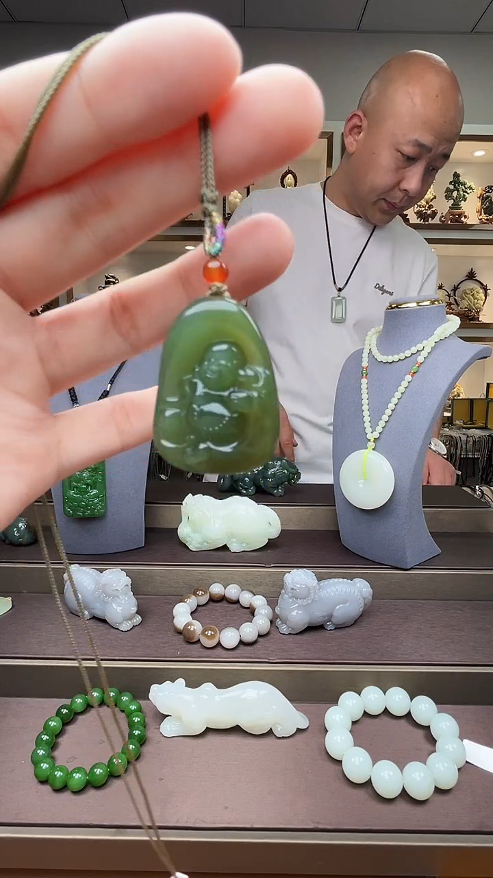 和田玉未镶嵌挂件1