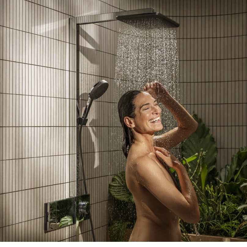 Raindance Alive 双星雨 Q340 2速恒温淋浴管镀铬