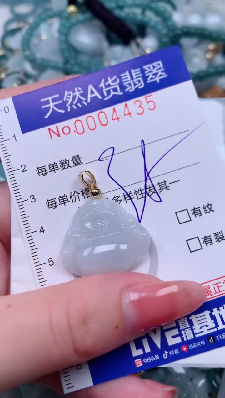 【闪购商品】翡翠颈饰未镶嵌00004435多样性发其一