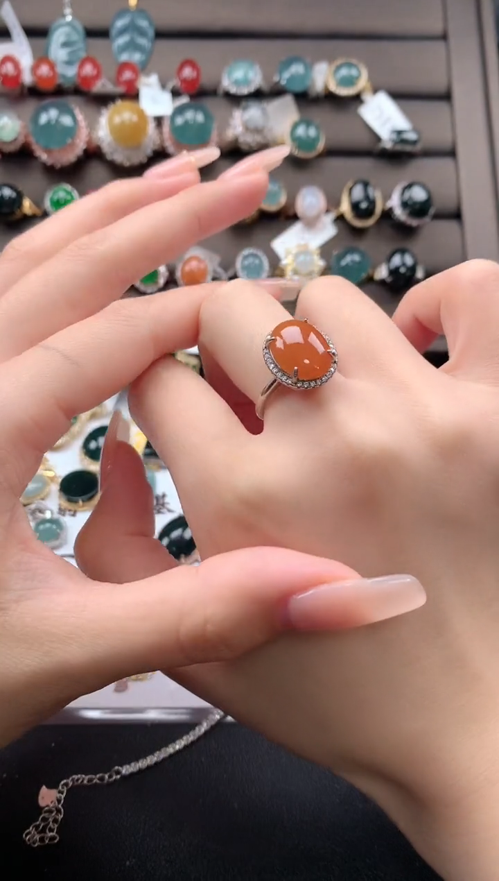 【闪购商品】翡翠戒指银S925镶嵌31232131