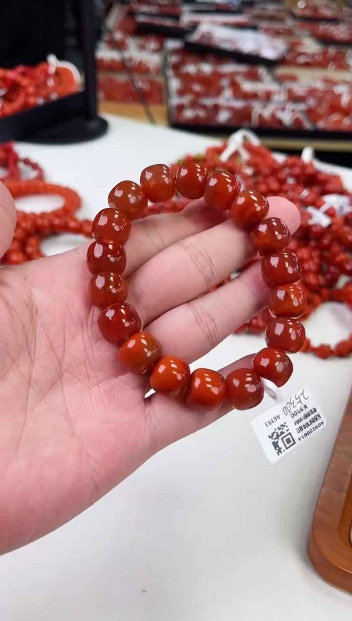 【闪购商品】南红玛瑙瓦西老型手串13+未镶嵌一个/条