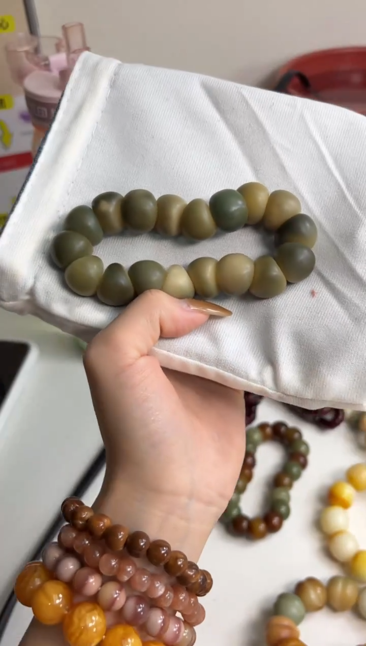 手串菩提根/象牙果沐g24干磨蒜瓣大肠18mm手串