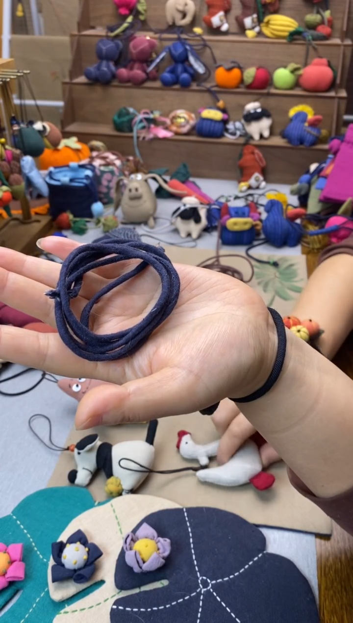 沙****物手工布绳（蓝色）