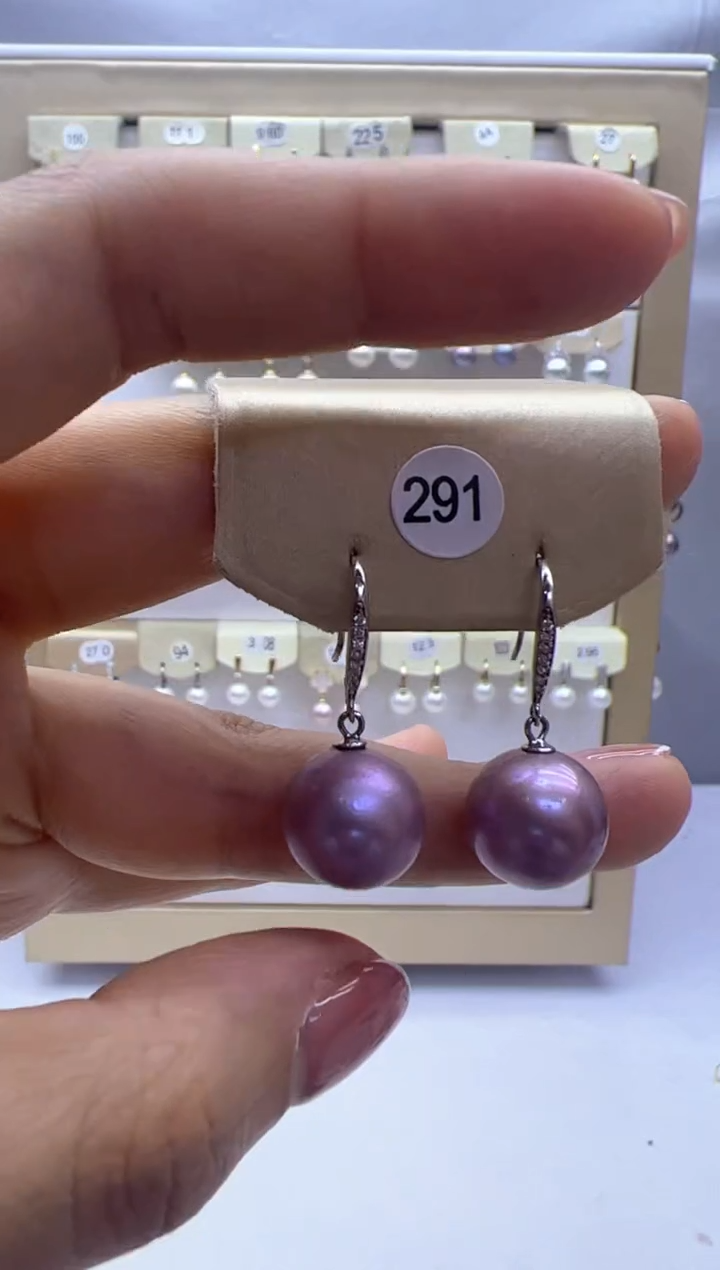 【闪购商品】淡水珍珠耳饰银S925镶嵌291