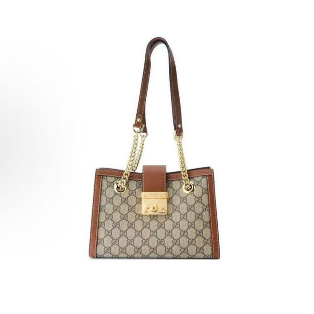 95新 GUCCI/古驰 玺越奢品 古驰棕色小号三色