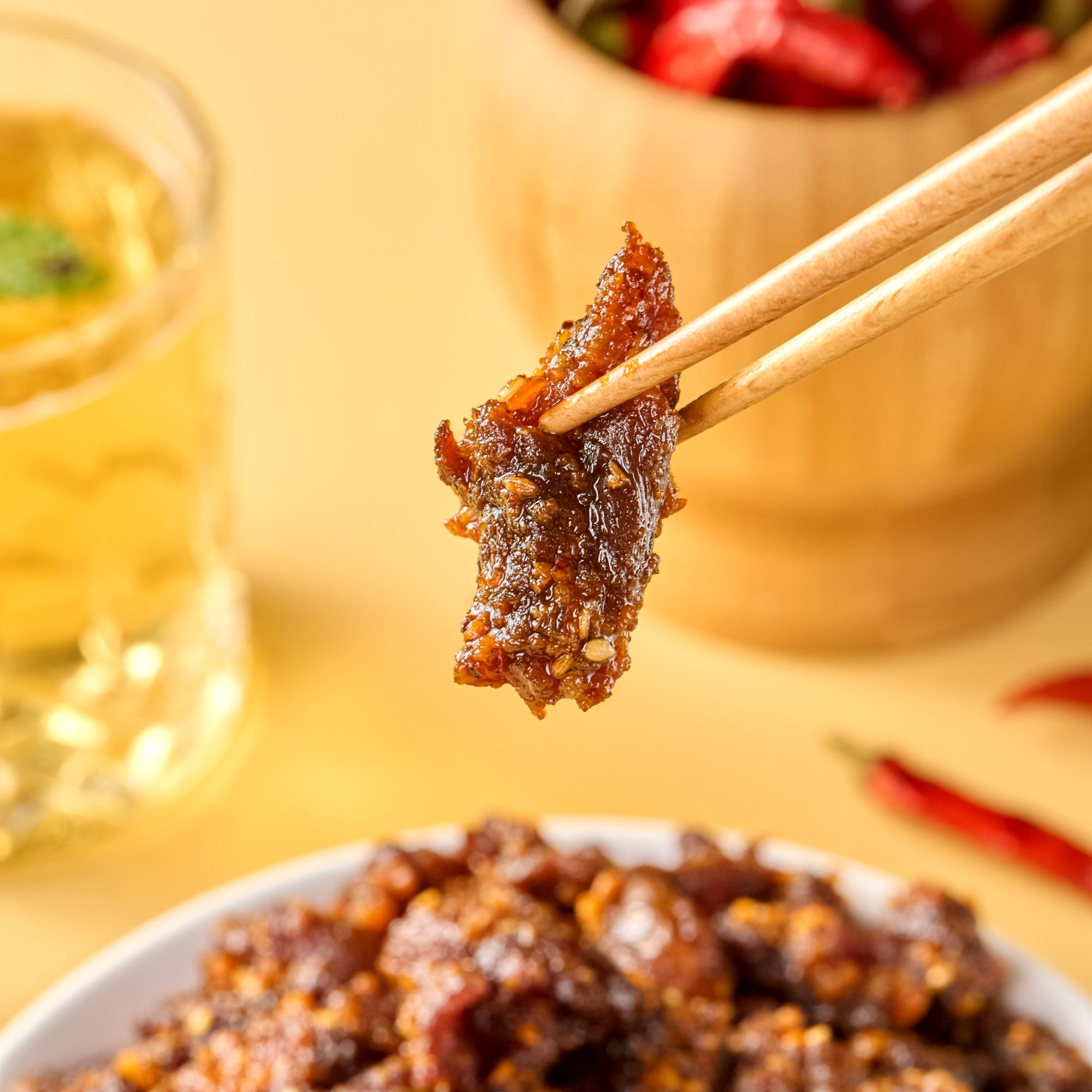 【买2送1】香辣味3袋内蒙古风干牛肉筋牛肉碎粒有肥有瘦有筋有肉