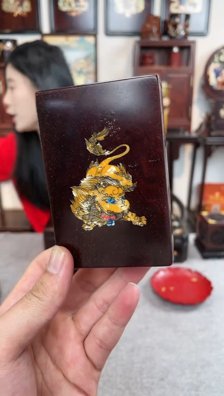 【闪购商品】紫檀木类成套家具貔貅烟盒