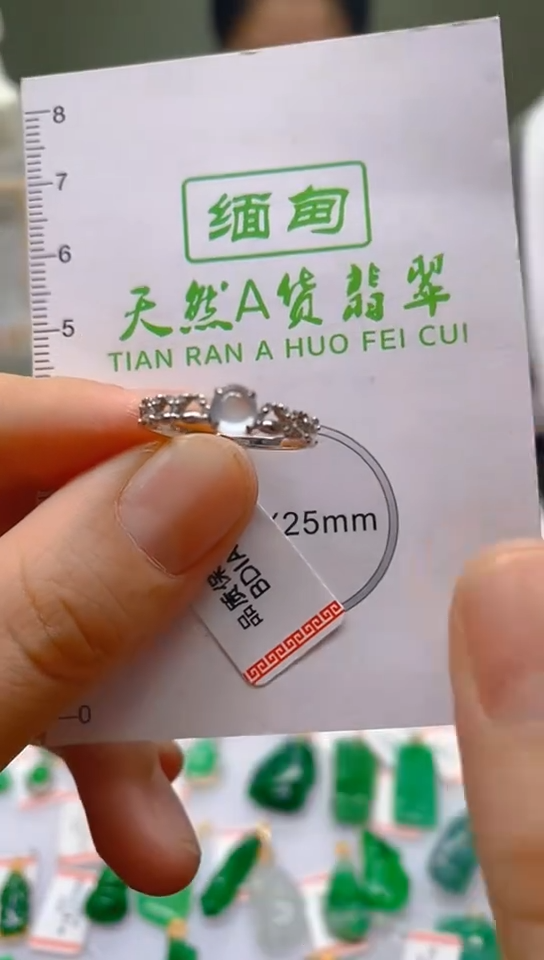 【闪购商品】翡翠颈饰18K金镶嵌天然翡翠A货，一物一证