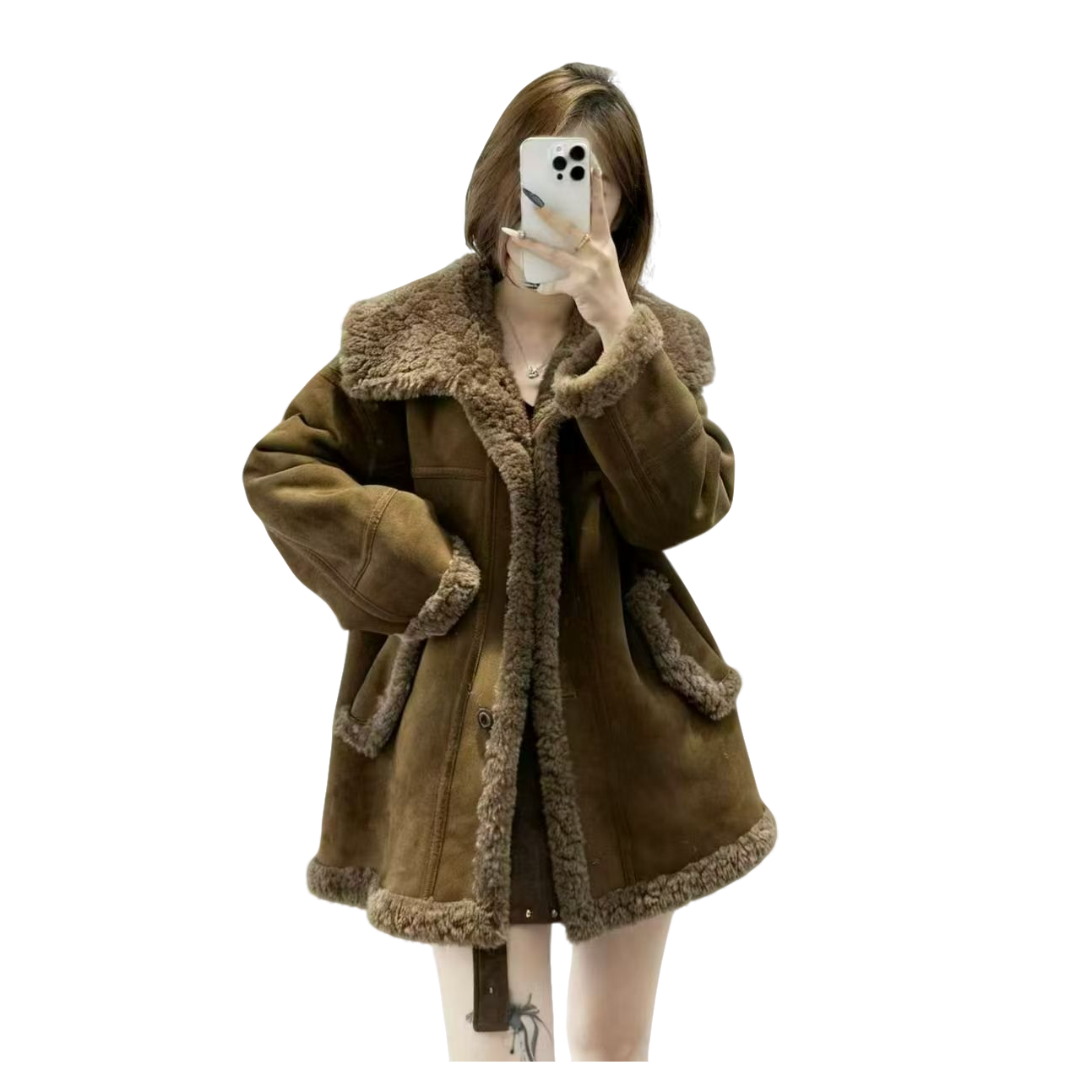 WENLA羊筋绒时尚外套