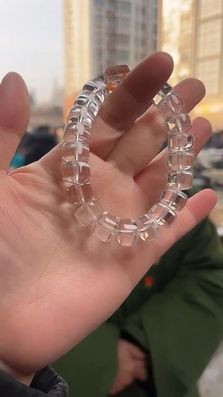 【闪购商品】水晶手链未镶嵌天然DIY手串多样性发一12mm