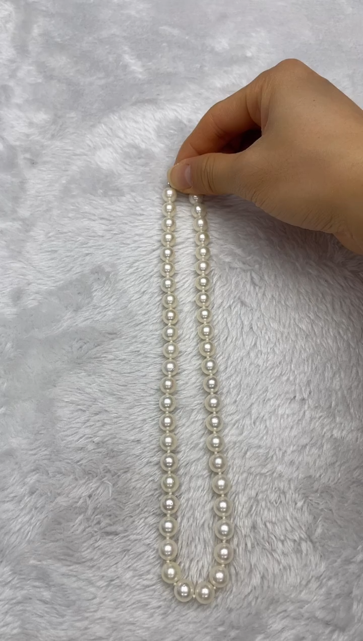 项链银S925镶嵌海水珍珠AK8.5-9mm