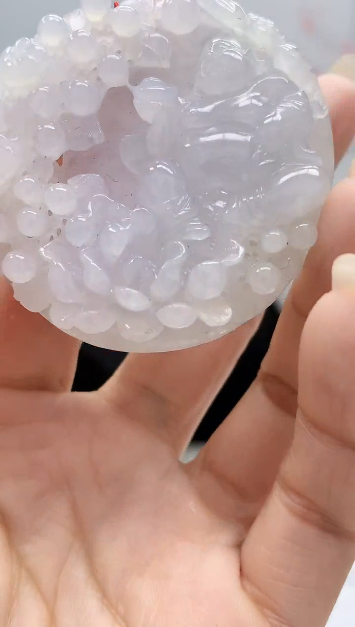 【闪购商品】定制翡翠未镶嵌4852lr-毛货挂件送珠链26