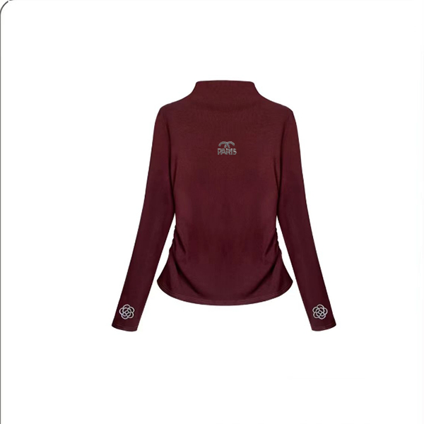 2025年冬季轻奢时尚透气百搭修身T恤秋冬半高领上衣