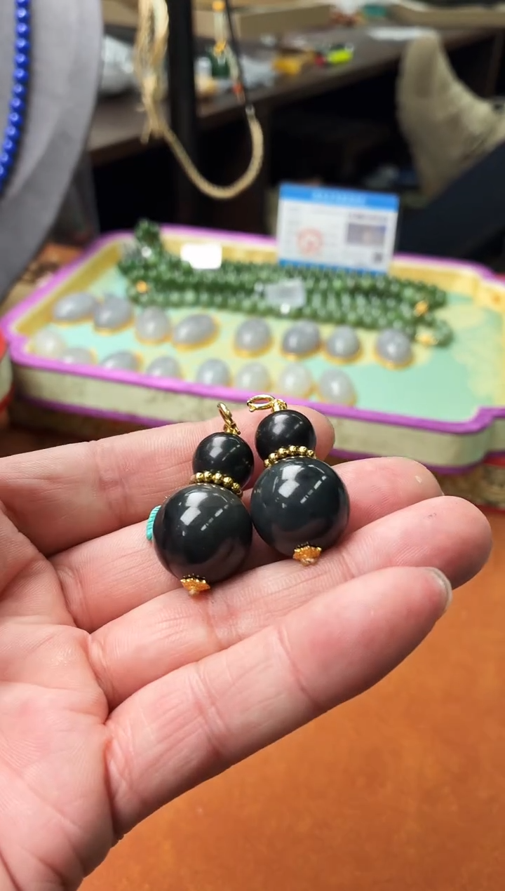 吊坠(不含链)银S925镶嵌和田玉u05多样性其一