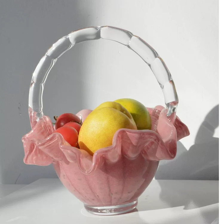 D摩登花瓶花器pink colour提篮