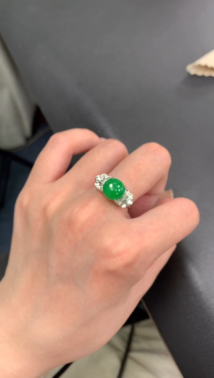 定制翡翠18K金镶嵌模式推广期48小时鉴赏期