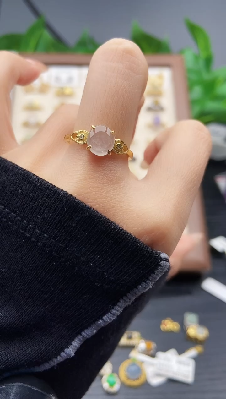 银S925镶嵌戒指翡翠12