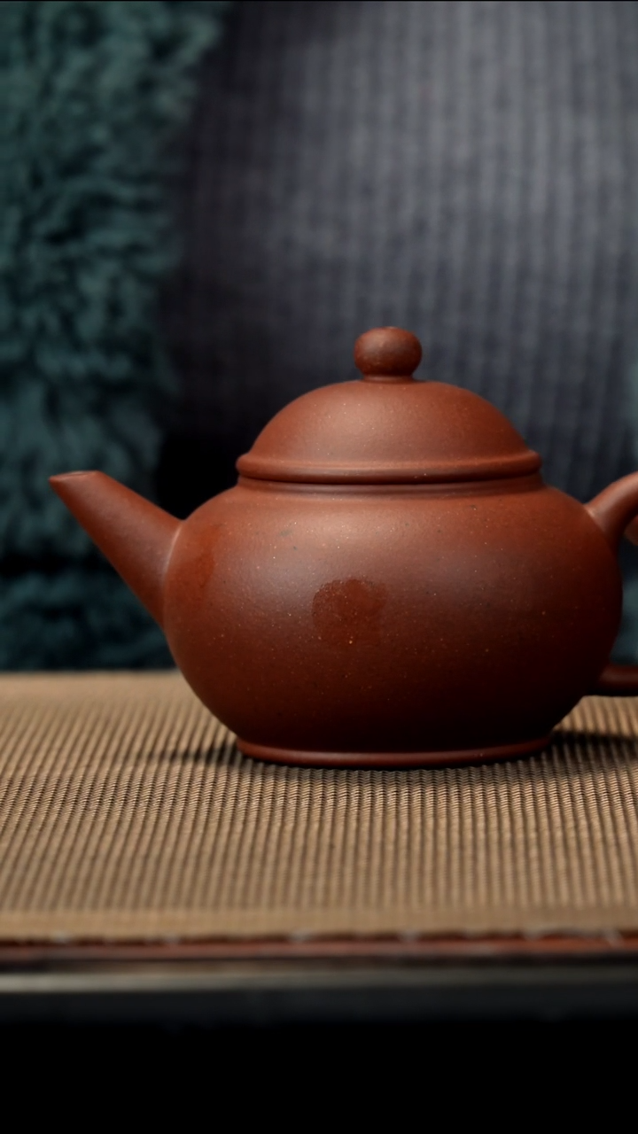 紫砂茶盏底槽清水平150CC